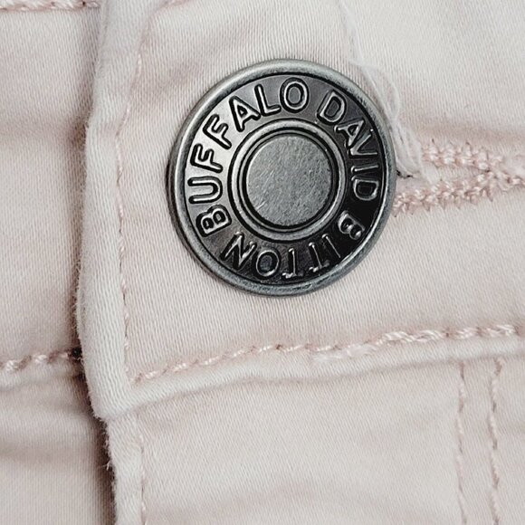 Buffalo David Bitton Sz 6 Daily Mid-Rise Stretch Skinny Ankle Grazer Jeans Nude - Picture 6 of 12